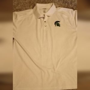 Mens Michigan State DriFit Short Sleeve Golf Shirt